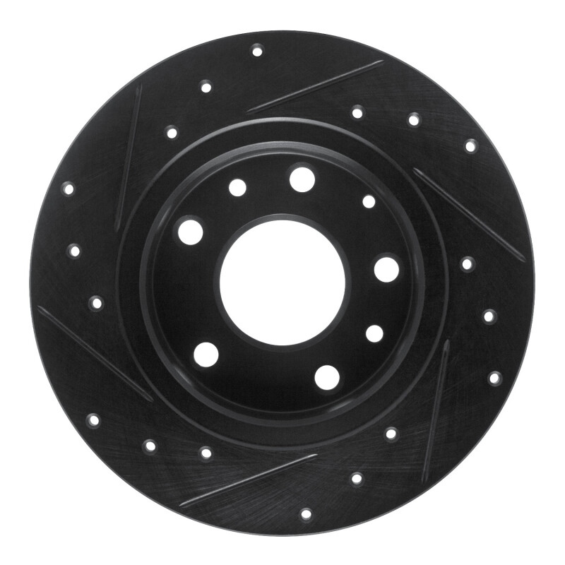 Mazda 3 Brake Rotor (1) - Rear Right - R1 Concepts - Drilled & Slotted - Black - `14-`25